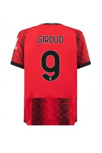 AC Milan Olivier Giroud #9 Voetbaltruitje Thuis tenue 2023-24 Korte Mouw